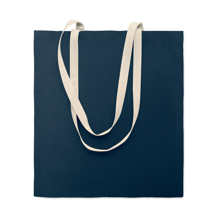 Tote bag en coton 140 g/m² promotionnel Zevra Colour Bleu marine
